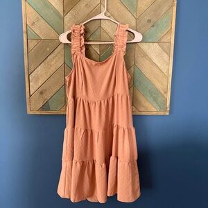 Ruffled Peach Dress